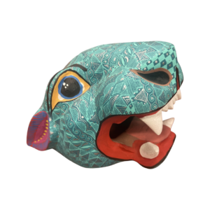 Jaguar Alebrije Hecho de Barro Pintado a Mano
