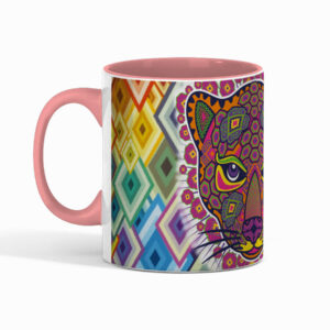 Taza Jaguar en Huichol