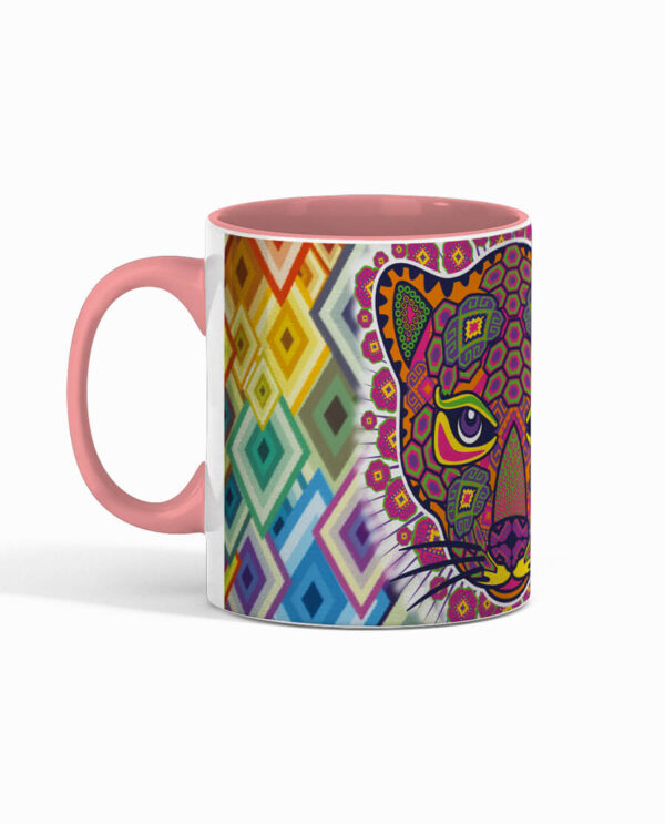 Taza Jaguar en Huichol