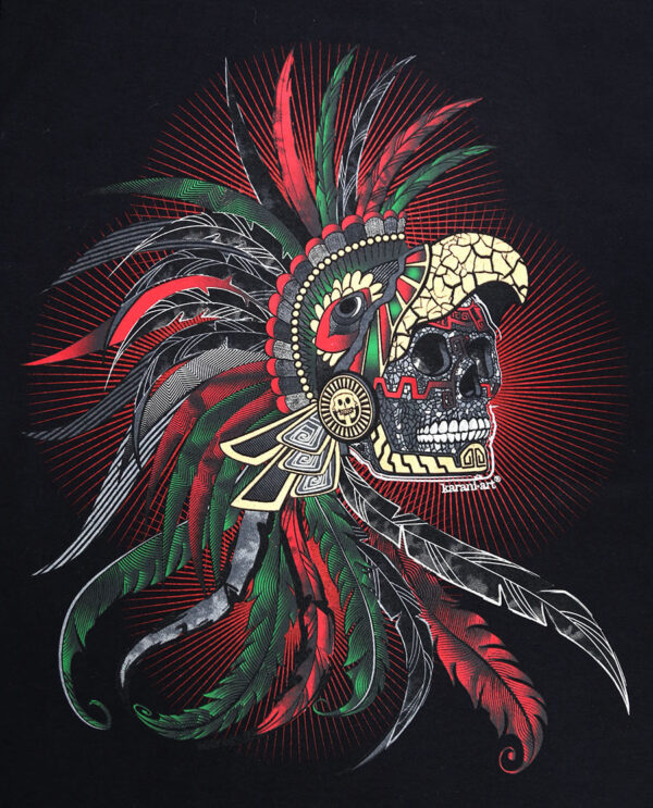 Craneo Penacho Playera Unisex Adulto - Imagen 2